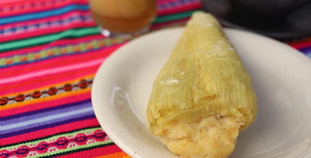 A humita on a plate