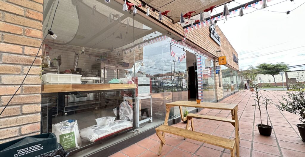 A storefront for a Chilean bakery