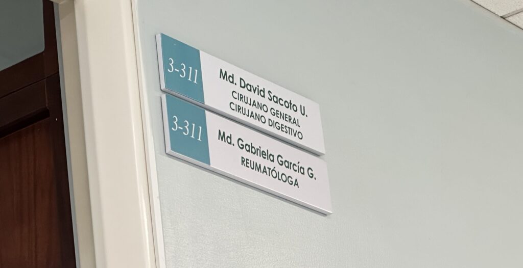 A sign for a doctor's office