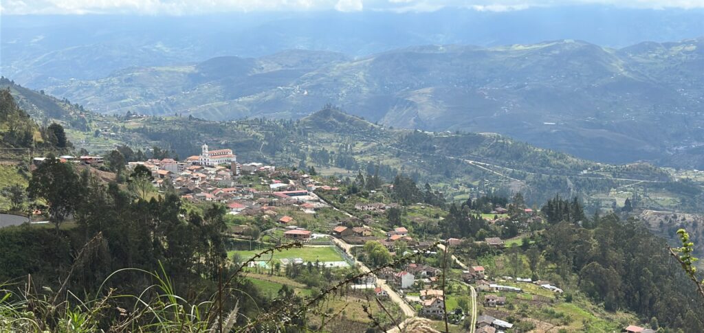 The town of San Bartolomé, Ecuador