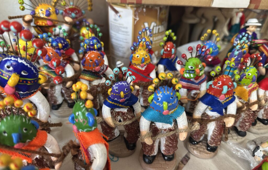 Traditional Ecuadorian ceramic figurines