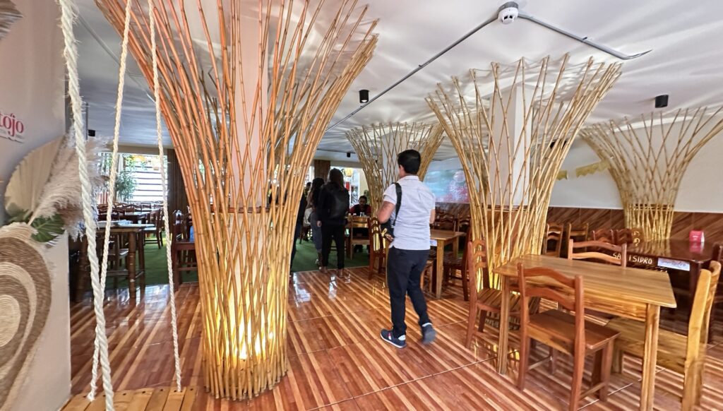Sitting area of the restaurant