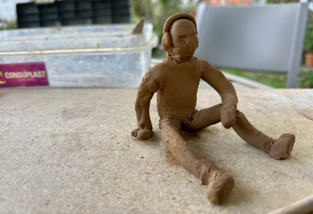 a ceramics figurine