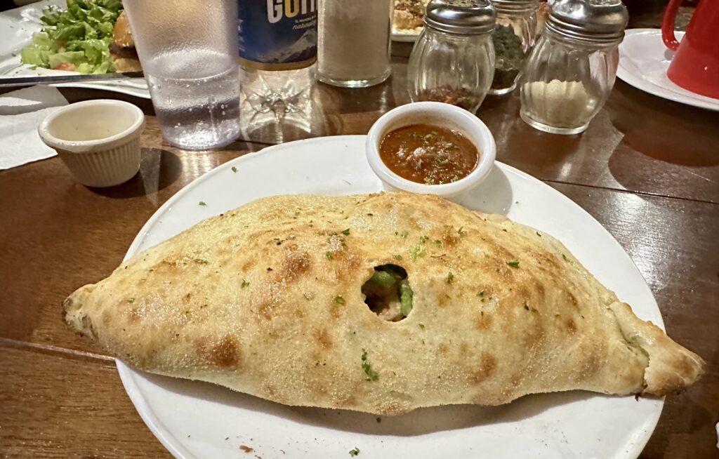 vegetarian calzone
