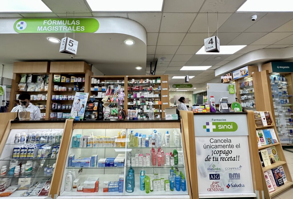 a pharmacy in Cuenca Ecuador