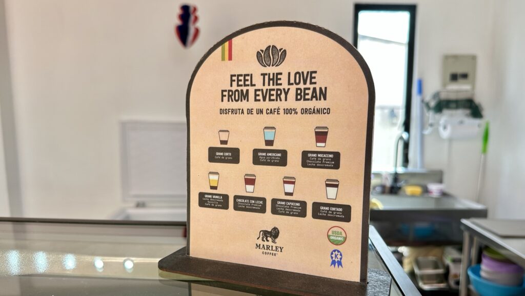 sign for coffee types