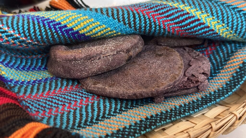 some blue flour bread