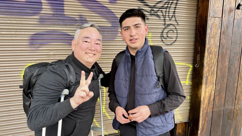 two people posing for a photo