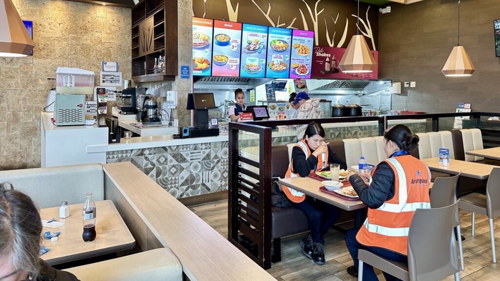 Inside an American Deli at Quito Airport