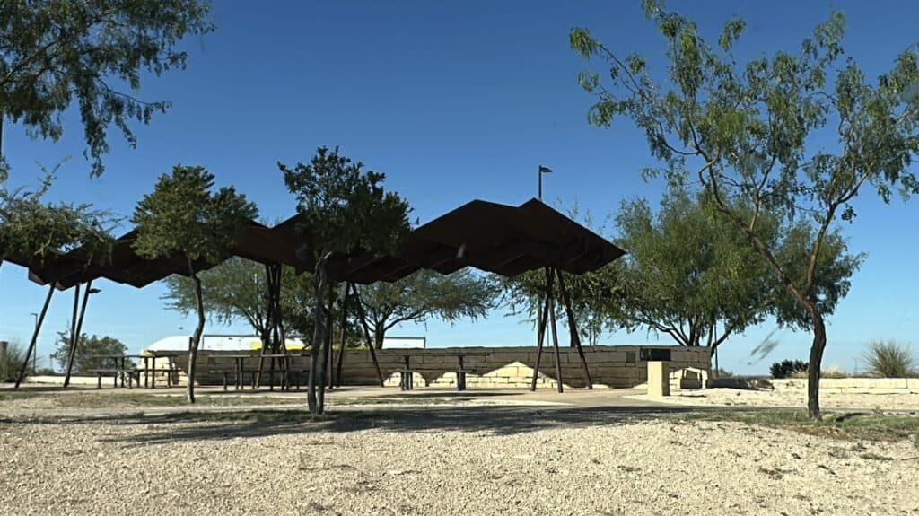 a rest stop in west texas