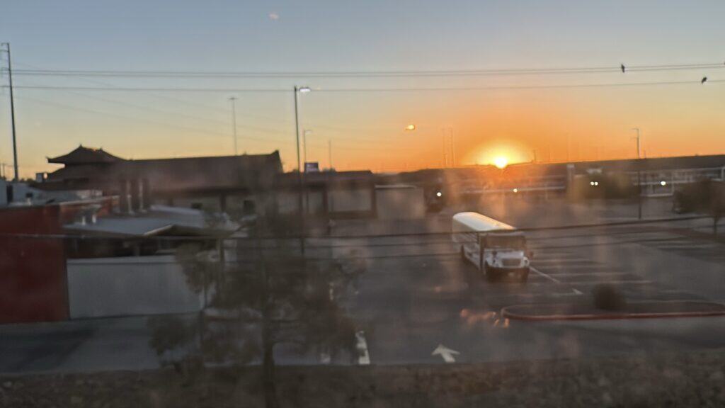 a sunrise in El Paso Texas
