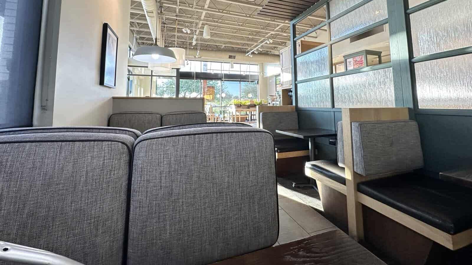 Inside of a Panera Bread