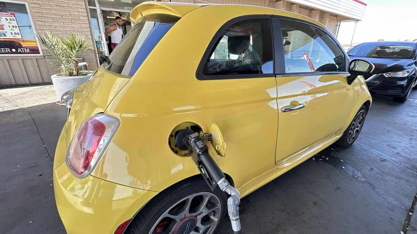 gassing up a FIAT