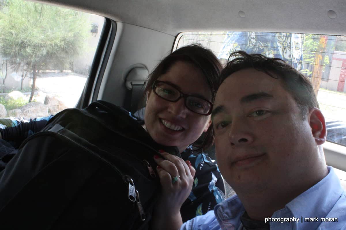 Riding in the truck from the airport (Day 1: Sat, 9/12)